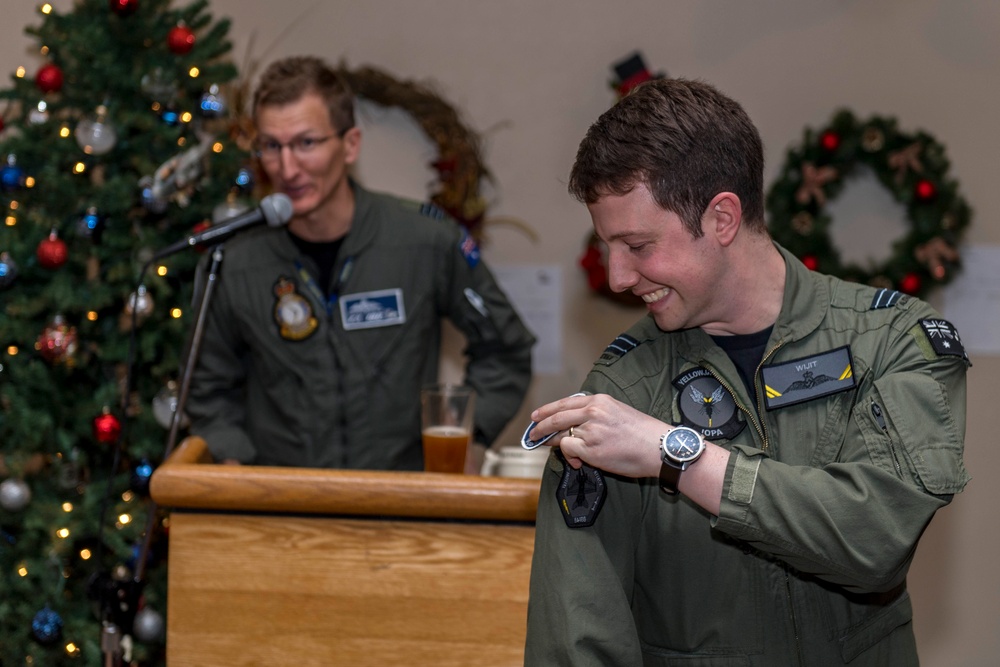 Members of the Royal Australian Air Force graduate from the EA-18G Growler pilot and electronic warfare officer pilot exchange program.