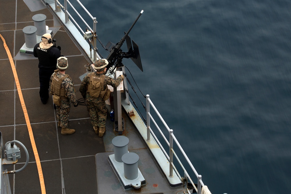 Marines, Sailors train for strait passage during ARGMEUEX