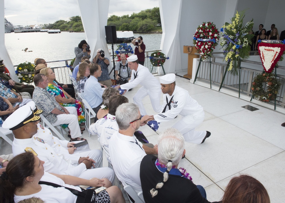Dual Interment and Memorial at USS Arizona Memorial