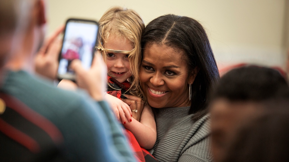 Michelle Obama's last Toys for Tots as FLOTUS