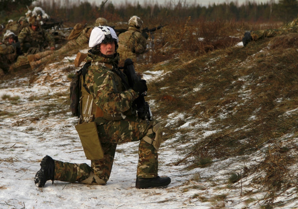 Paratroopers train to build capabilities during CALFEX with NATO partners