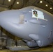 B-52H, 61-0007, 'Ghost Rider' in the paint hangar at Tinker AFB, Okla.