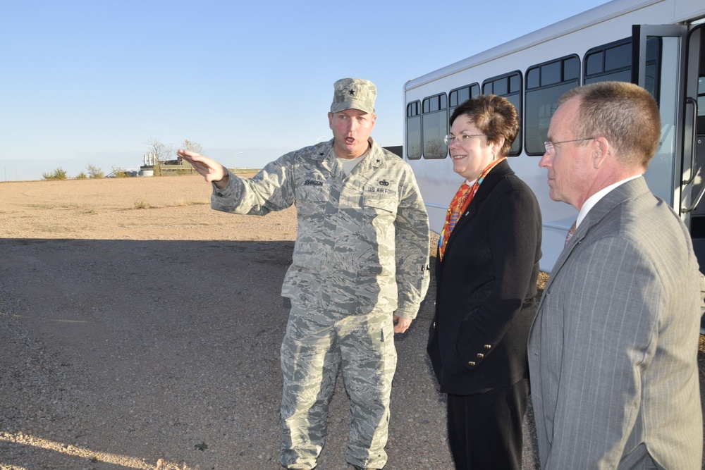 Patricia M. Young, Executive Director, Air Force Materiel Command, visits Tinker Air Force Base, Oklahoma