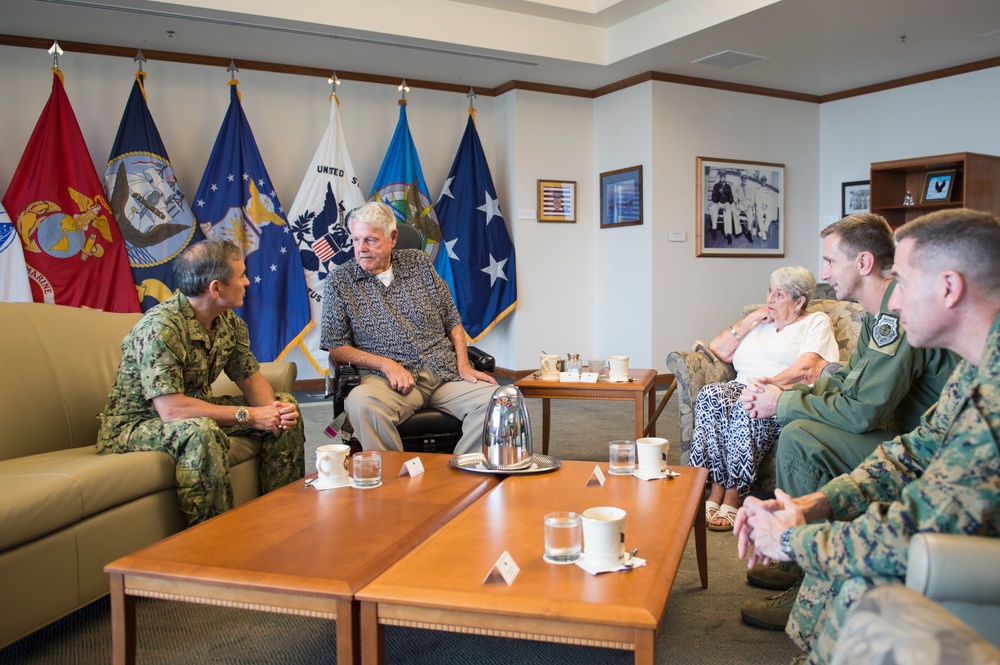 WWII Veteran misses 75th Pearl Harbor ceremonies, meets with PACOM Leadership