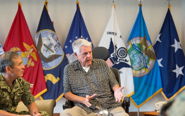 WWII Veteran misses 75th Pearl Harbor ceremonies, meets with PACOM Leadership