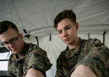 Postal Marines perform field training exercise on Camp Hansen