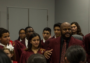 M.C. Perry, Japanese students spread holiday spirit throughout MCAS Iwakuni