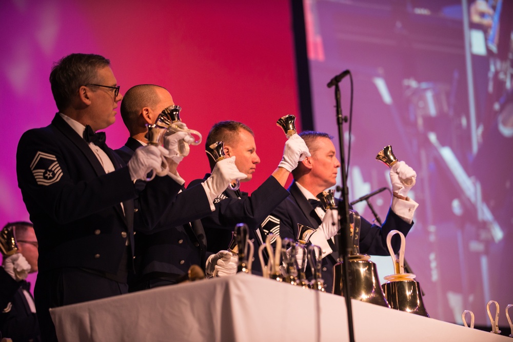 United States Air Force Band plays holiday concert for DC students at DAR Constitution Hall