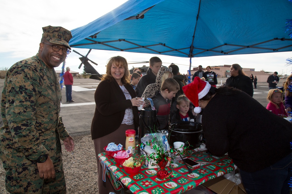 Santa's Coming to Town event on MCLB Barstow