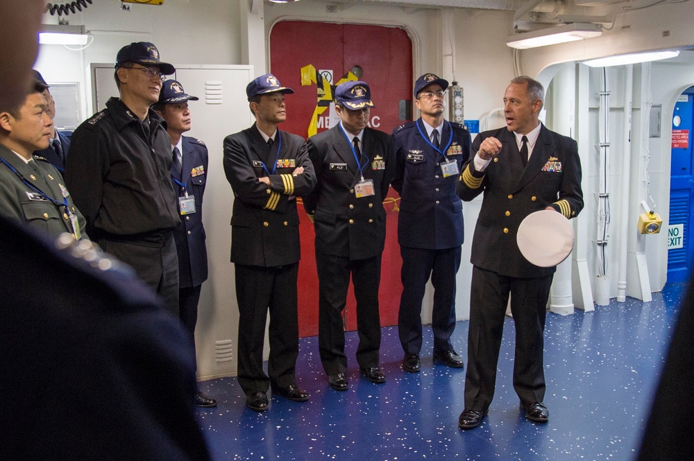 USS Bonhomme Richard (LHD 6) Japan Self-Defense Force Joint Staff College Tour