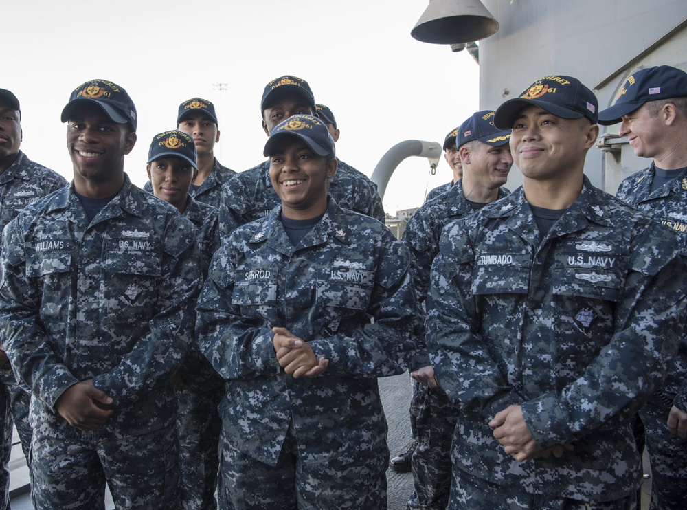 SD visits USS Monterey
