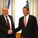 Secretary of Defense Ashton Carter Meets Israeli Minister of Defense Avigdor Lieberman