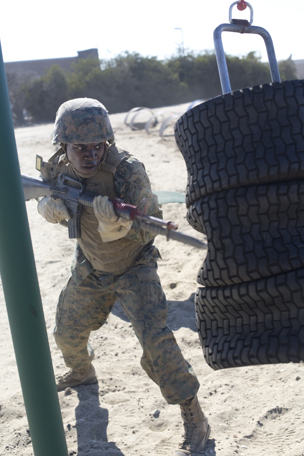 Golf Company Recruit Bayonet Training