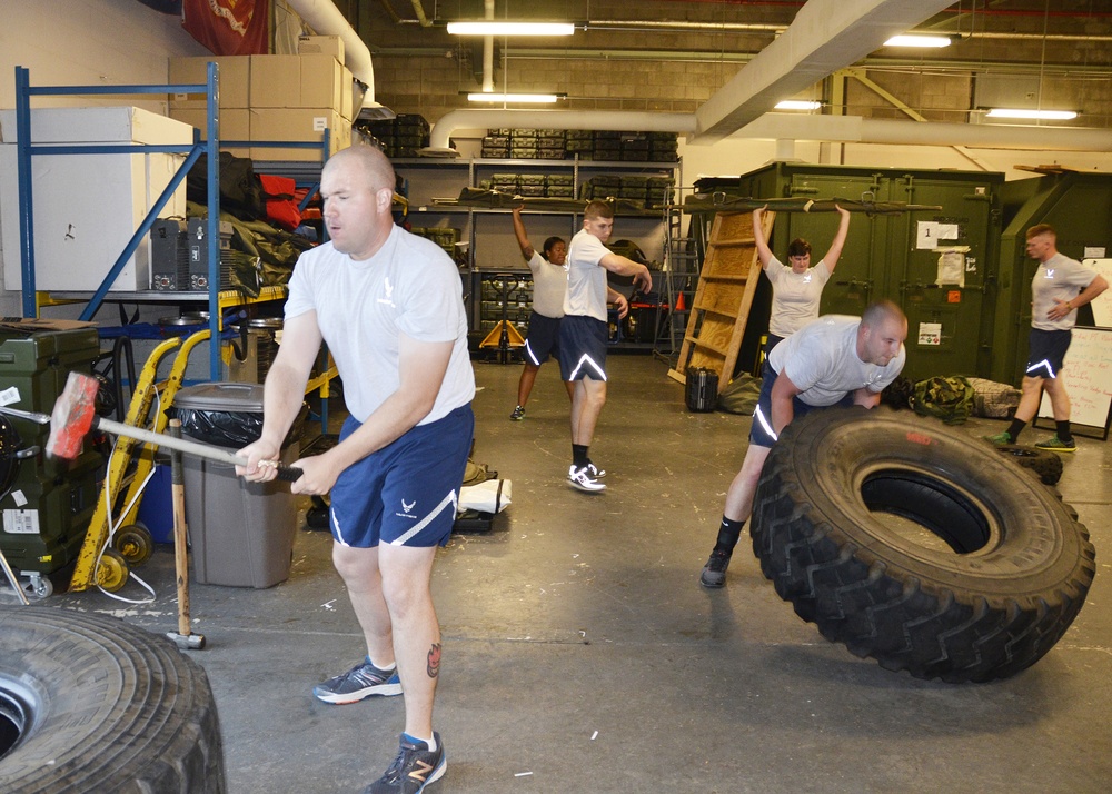 445th SFS tackles physical fitness