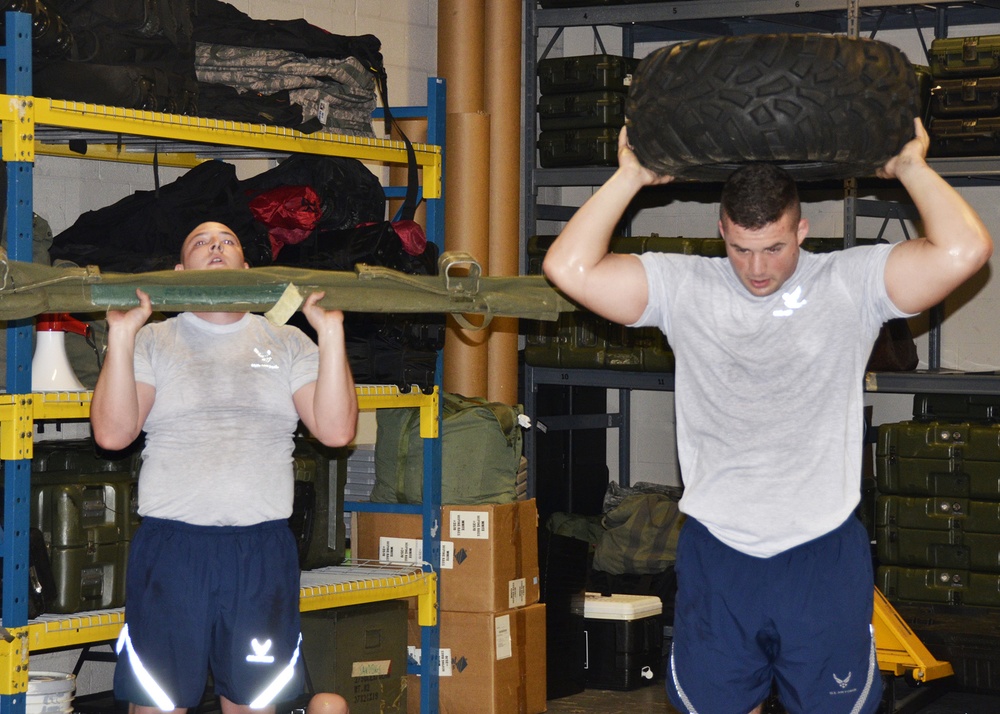 445th SFS tackles physical fitness