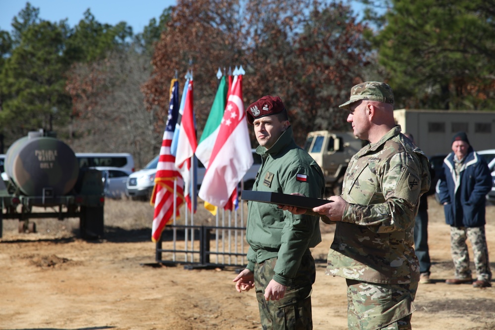 Poland Deputy Commander prepares to pin paratroopers