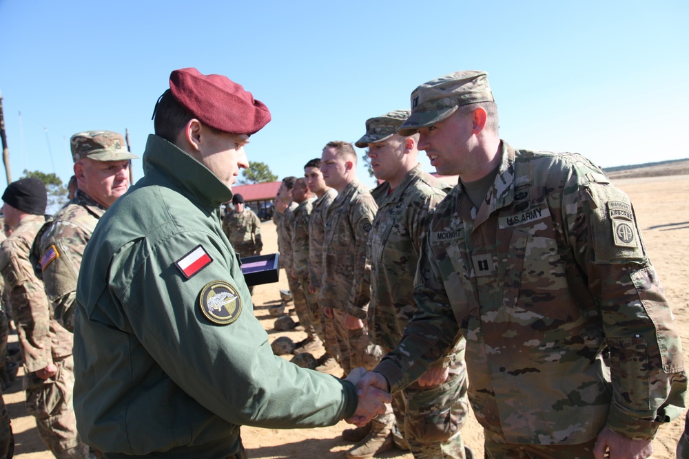 Poland Deputy Commander shakes hand