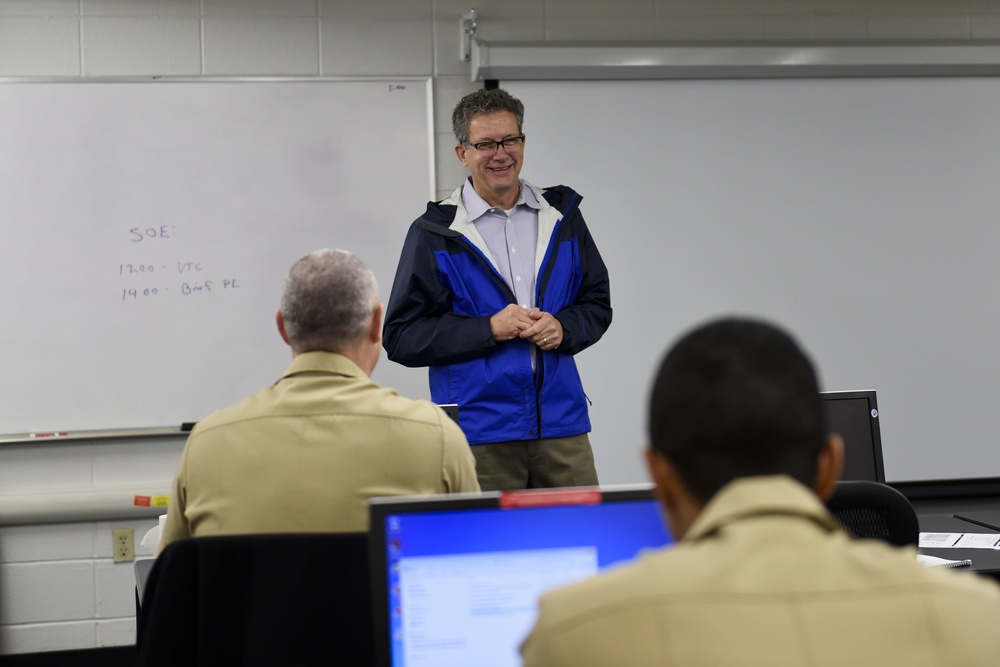 Retired Cryptologic Officer Visits Corry Station