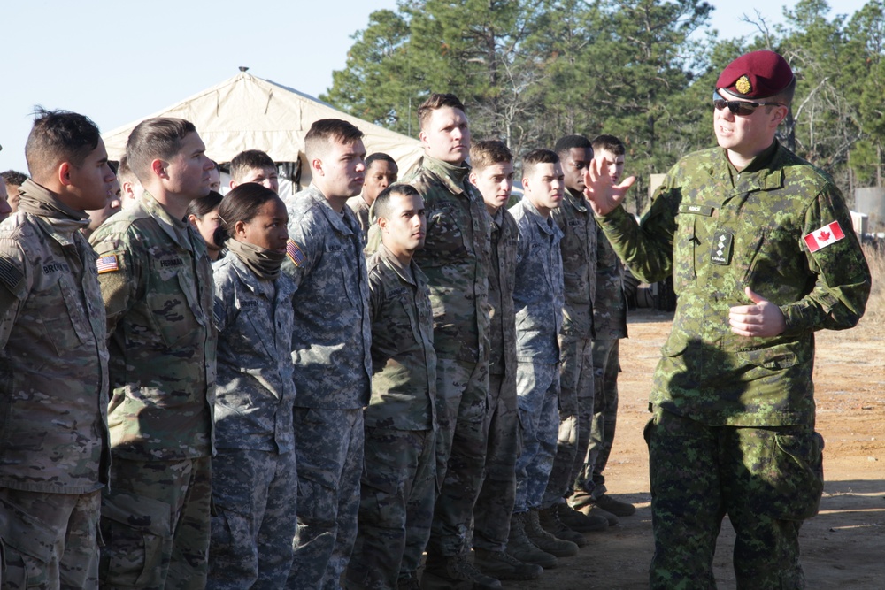 Paratroopers prepare to receive Canadian Jump Wings