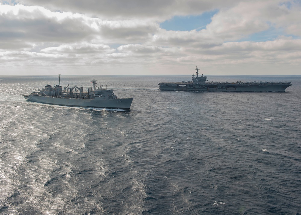 GHWB is underway conducting a Composite Training Unit Exercise (COMPTUEX) with the George H.W. Bush Carrier Strike Group in preparation for an upcoming deployment.