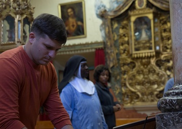 Lending a helping hand: Marines and Sailors volunteer at local monastery