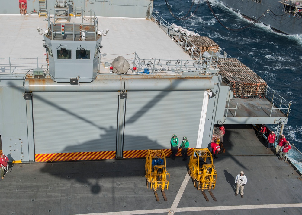 GHWB is underway conducting a Composite Training Unit Exercise (COMPTUEX) with the George H.W. Bush Carrier Strike Group in preparation for an upcoming deployment.