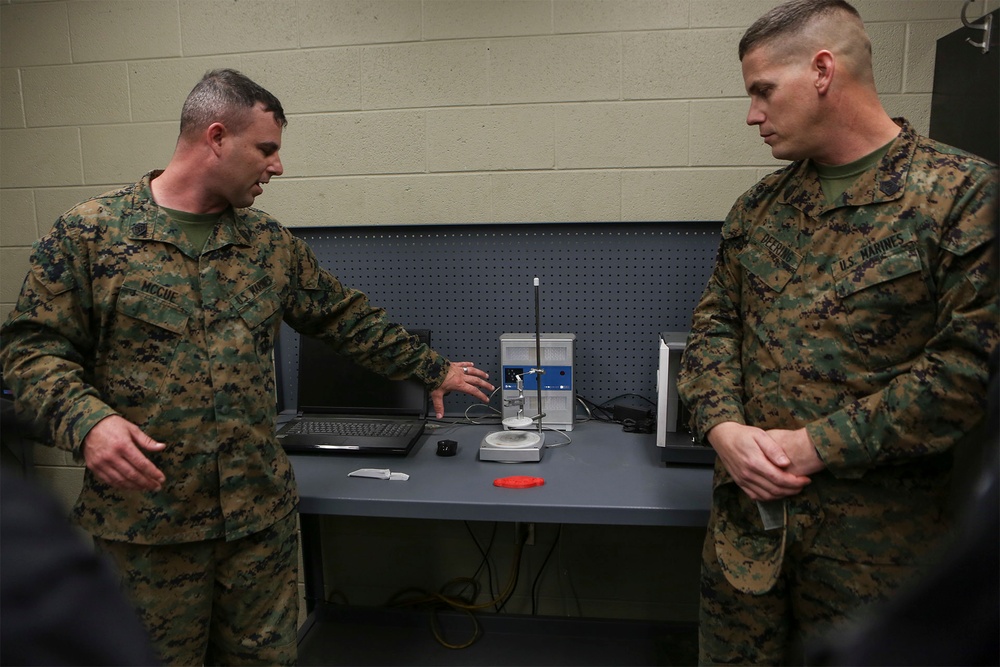 Distinguished guests from the Office of Naval Research visit Camp Lejeune