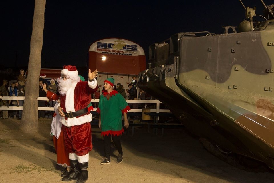 Camp Pendleton Hosts a Christmas Party