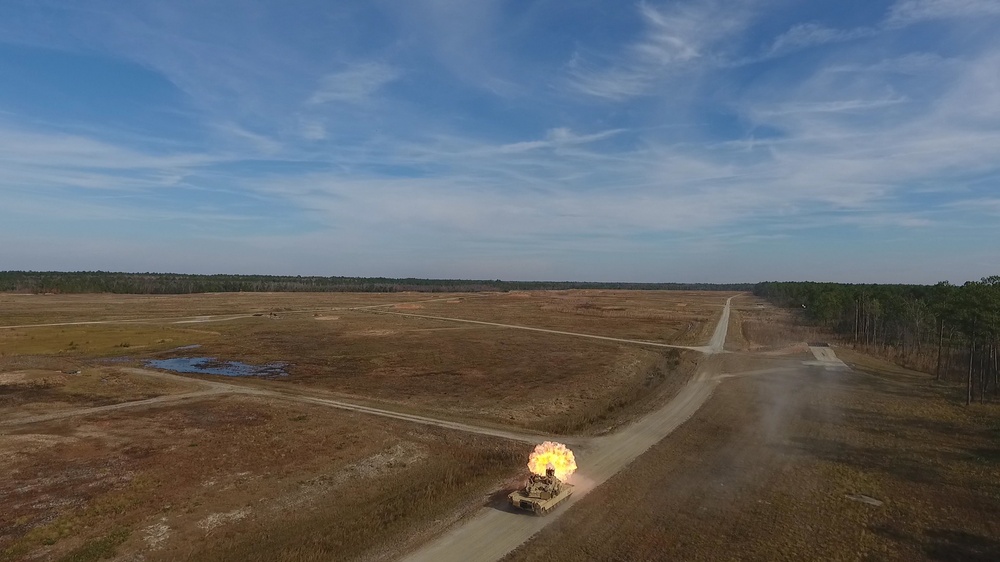 M1A2 Abrams Main Battle Tank Firing