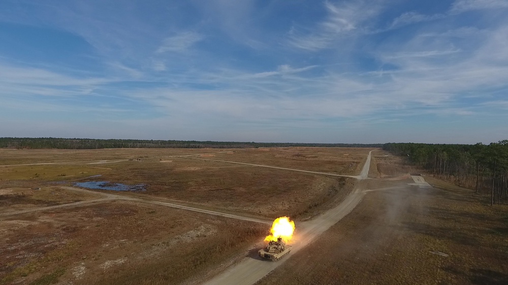 M1A2 Abrams Main Battle Tank Firing