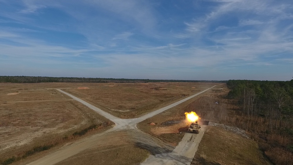 M1A2 Abrams Main Battle Tank Firing