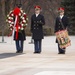 Paul “Triple H” Levesque and WWE Chief Brand Officer Stephanie McMahon place a wreath at the Tomb of the Unknown Soldier in Arlington National Cemetery