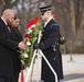 Paul “Triple H” Levesque and WWE Chief Brand Officer Stephanie McMahon place a wreath at the Tomb of the Unknown Soldier in Arlington National Cemetery
