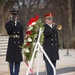 Paul “Triple H” Levesque and WWE Chief Brand Officer Stephanie McMahon place a wreath at the Tomb of the Unknown Soldier in Arlington National Cemetery