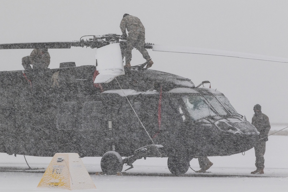 Hawk Crew in the Snow