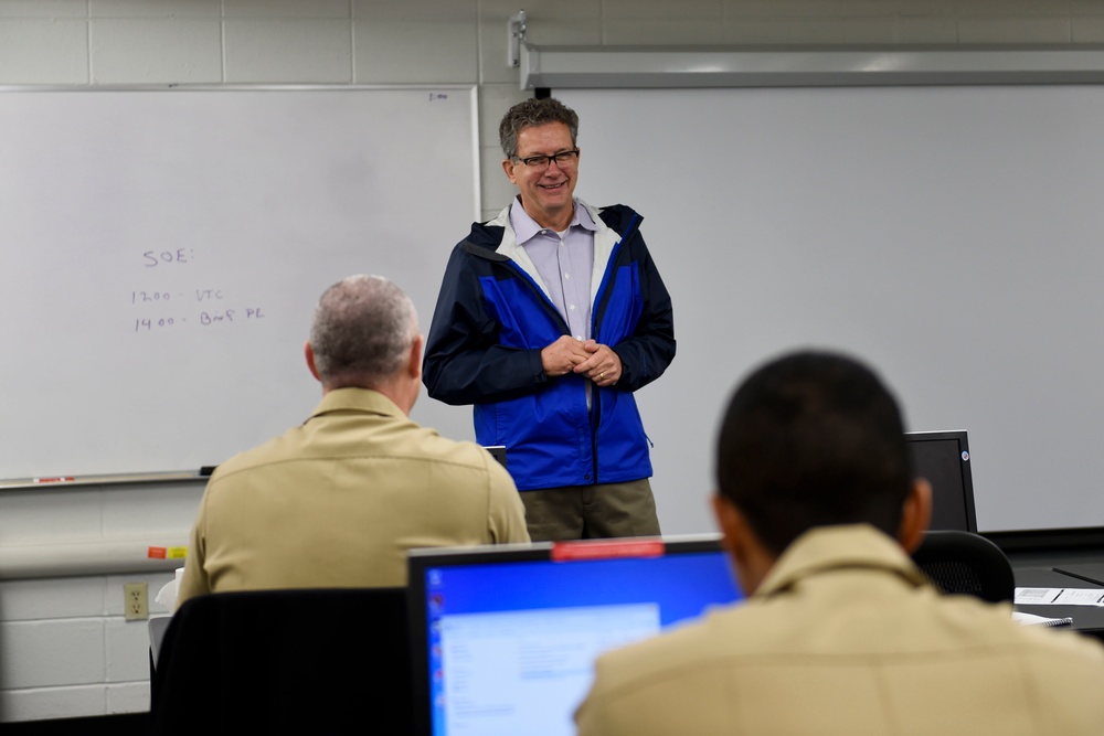 Retired Cryptologic Officer Visits Corry Station