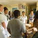 USS Sampson sailors visit clinic.