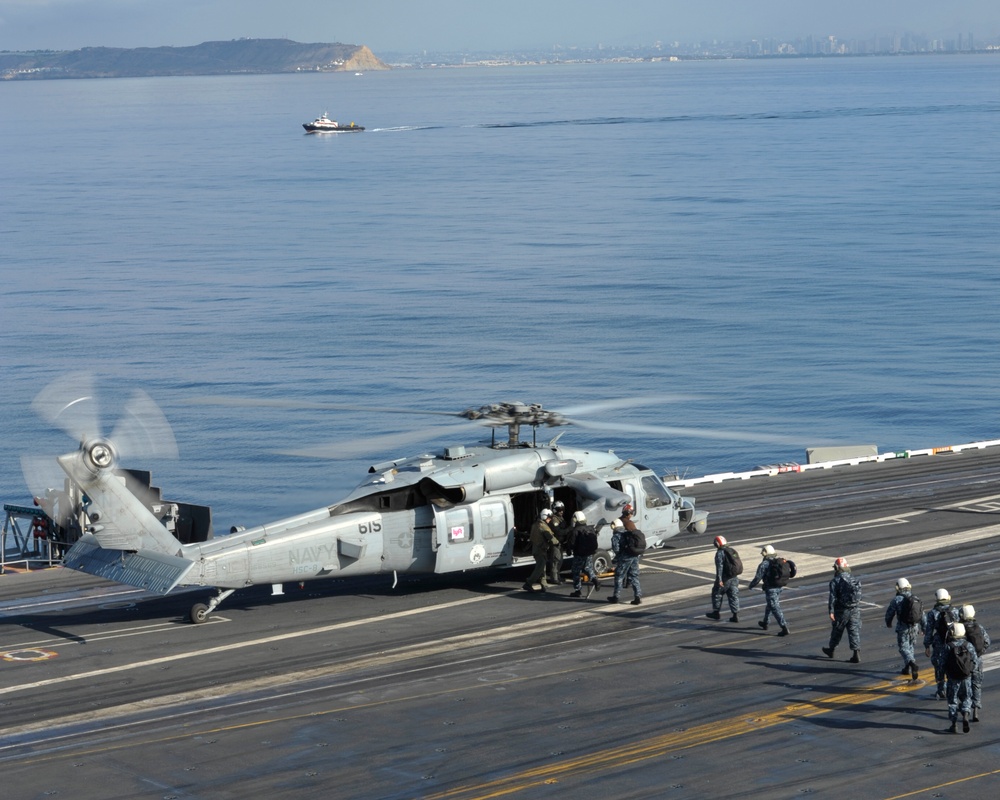 Sailors board Sea Hawk