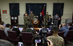 Okinawa Area Coordinator addresses the media about MV-22 incident