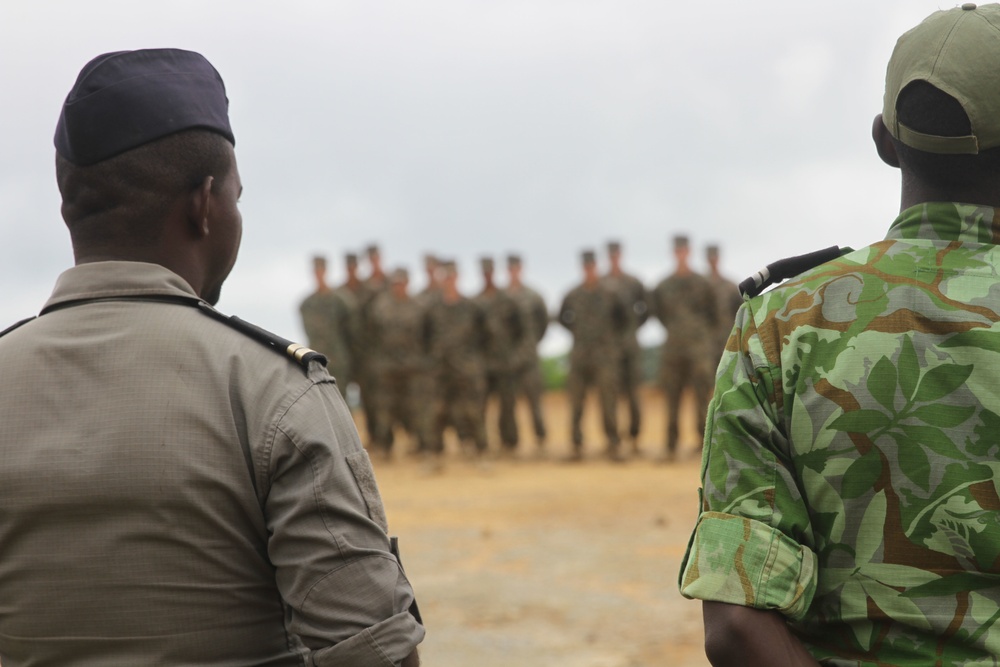 Training together to counter illicit trafficking in Gabon