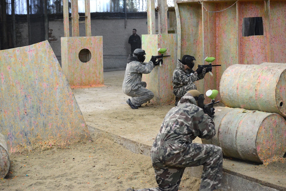 39th Signal and USAG Benelux paintball exercise