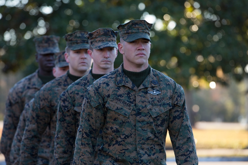 2nd Marine Division Morning Colors Ceremony