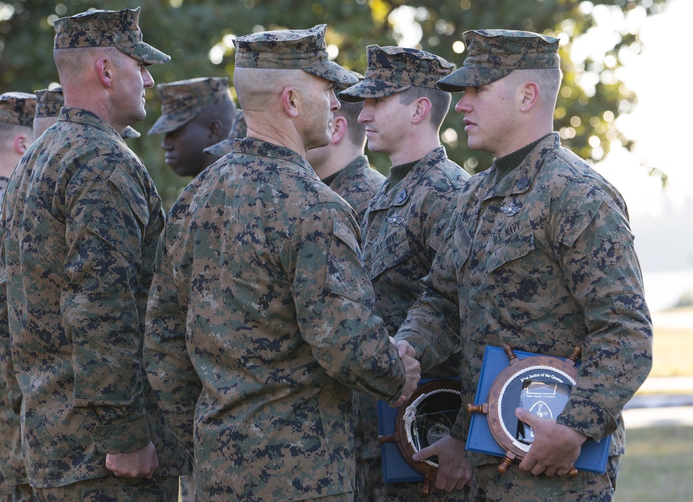 2nd Marine Division Morning Colors Ceremony