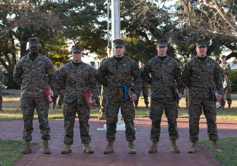 2nd Marine Division Morning Colors Ceremony