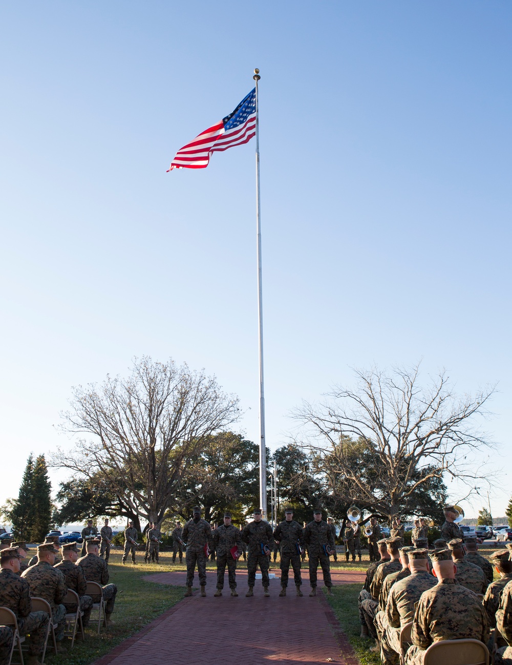 2nd Marine Division Morning Colors Ceremony