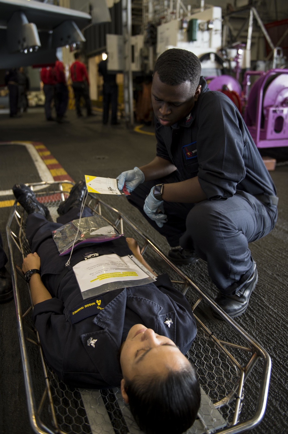 GHWB is underway conducting a Composite Training Unit Exercise (COMPTUEX) with the George H.W. Bush Carrier Strike Group in preparation for an upcoming deployment.