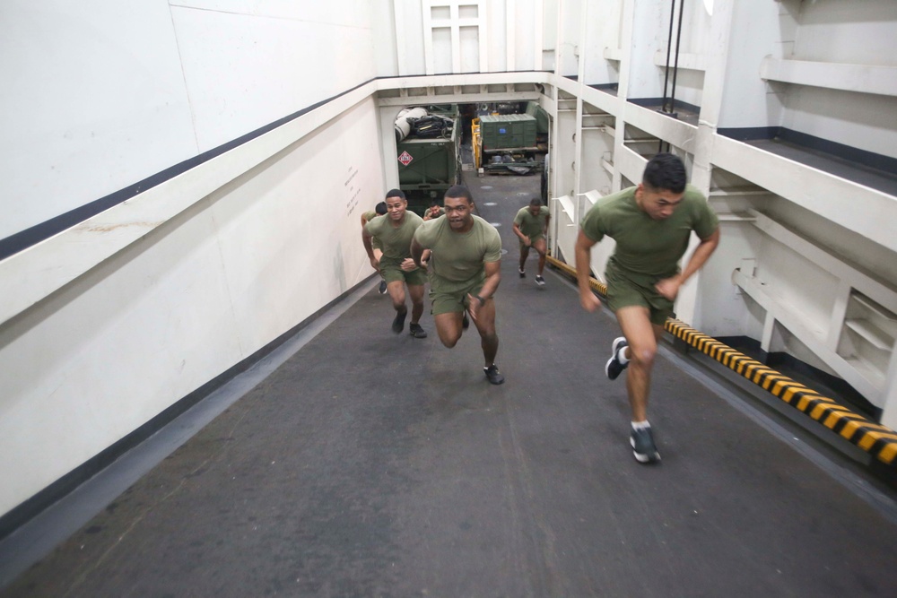 22nd MEU Corporals' Course Physical Training