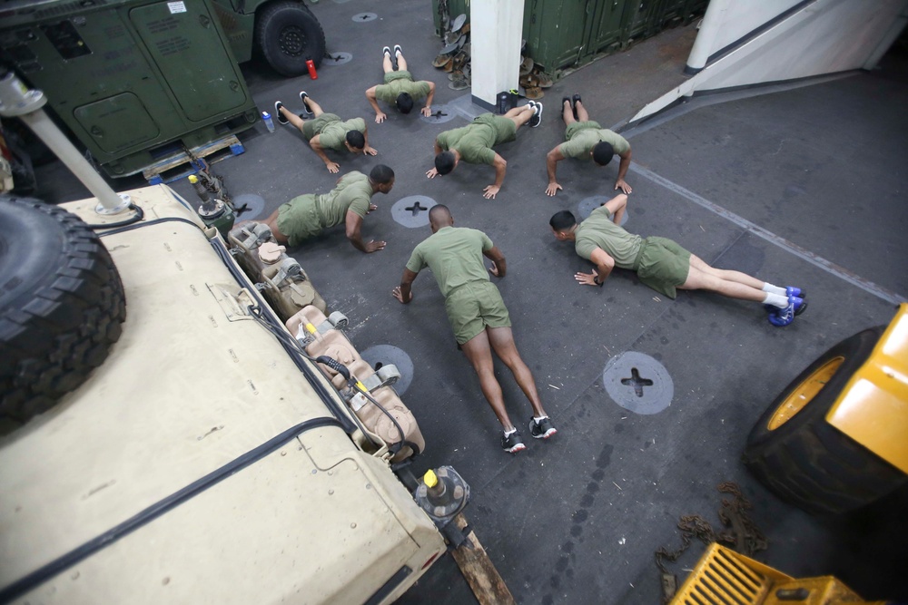 22nd MEU Corporals' Course Physical Training