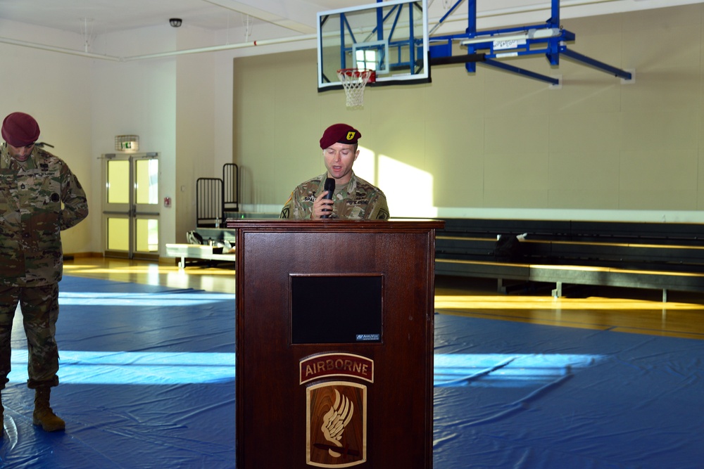 Change of Responsibility Ceremony 173rd Brigade Support Battalion, 173rd Airborne Brigade