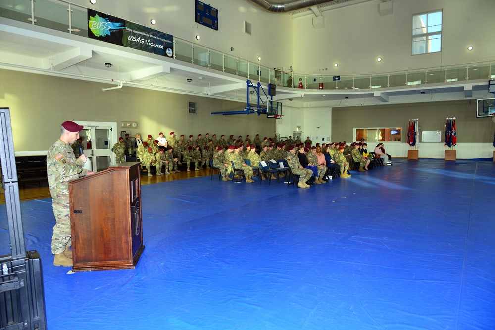 Change of Responsibility Ceremony 173rd Brigade Support Battalion, 173rd Airborne Brigade